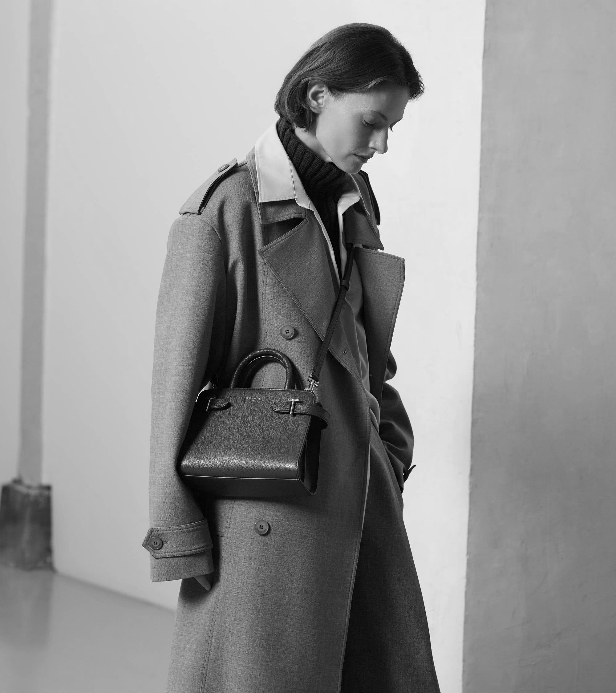 Petit sac à main Emilie en cuir grainé