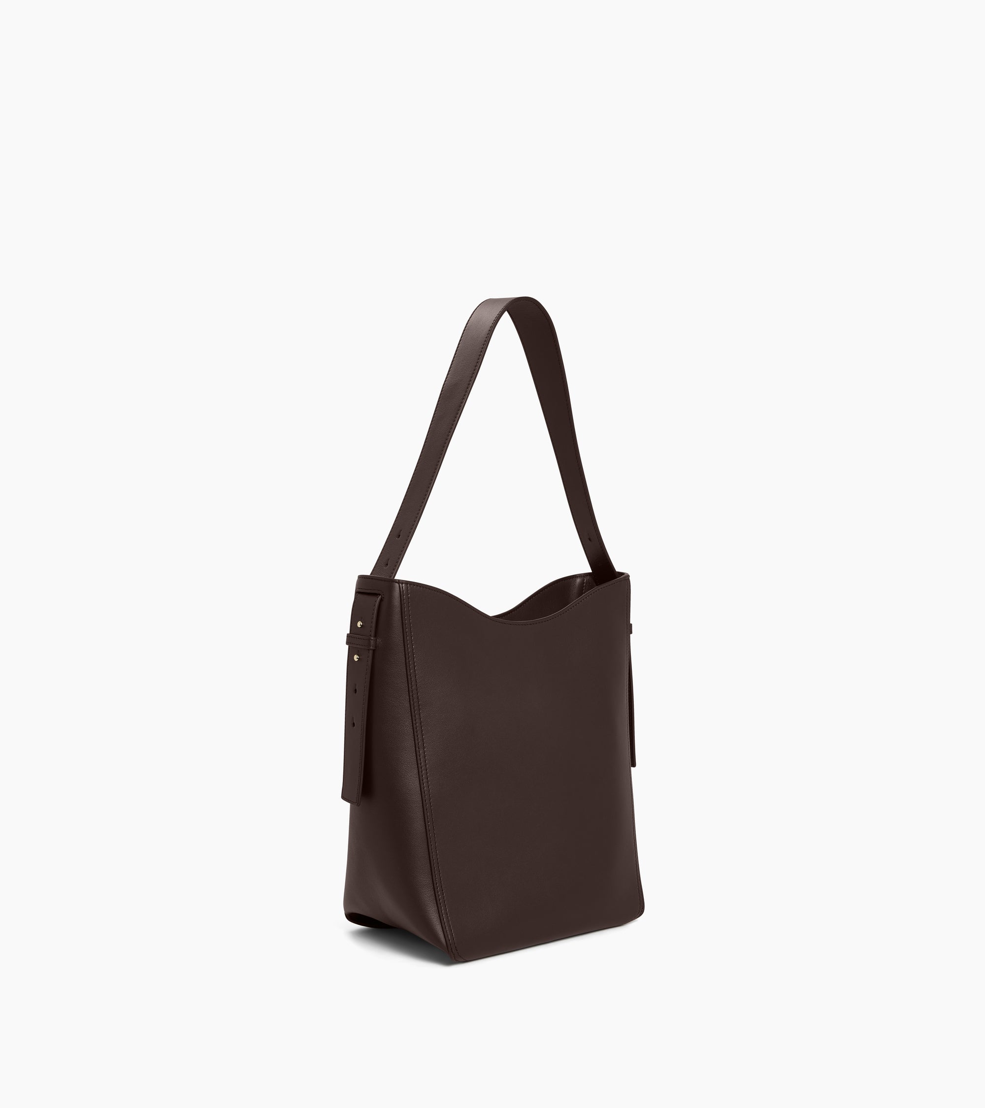Mittelgroße Hobo-Tasche Céleste aus Glattleder