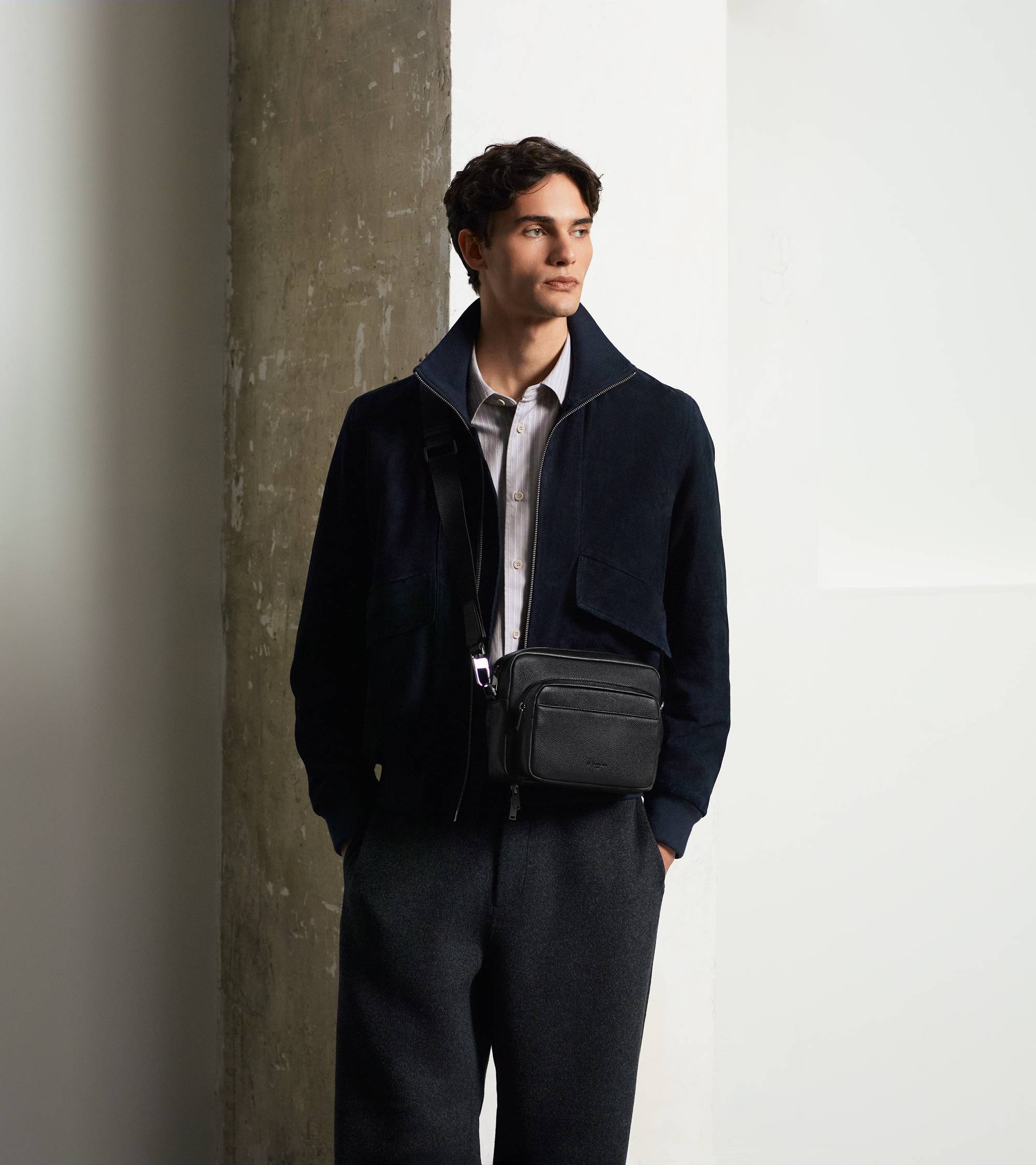 Marceau small shoulder bag in grained leather