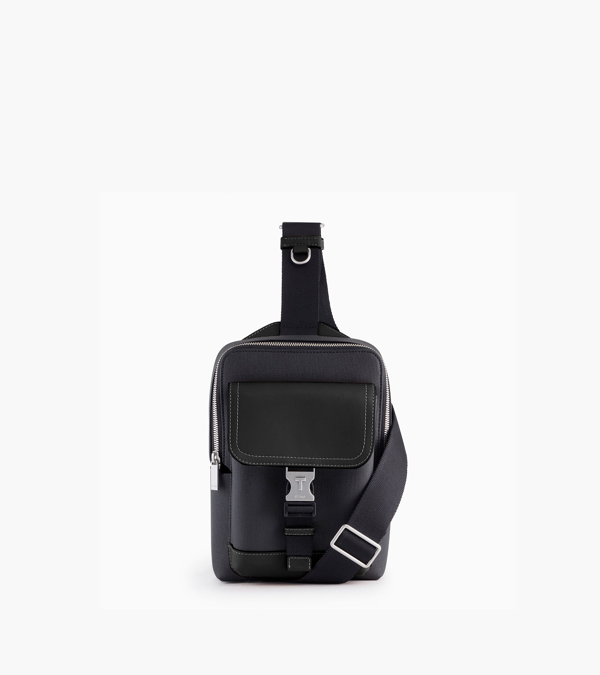 Slingtasche Maurice aus beschichtetem Canvas Schwarz