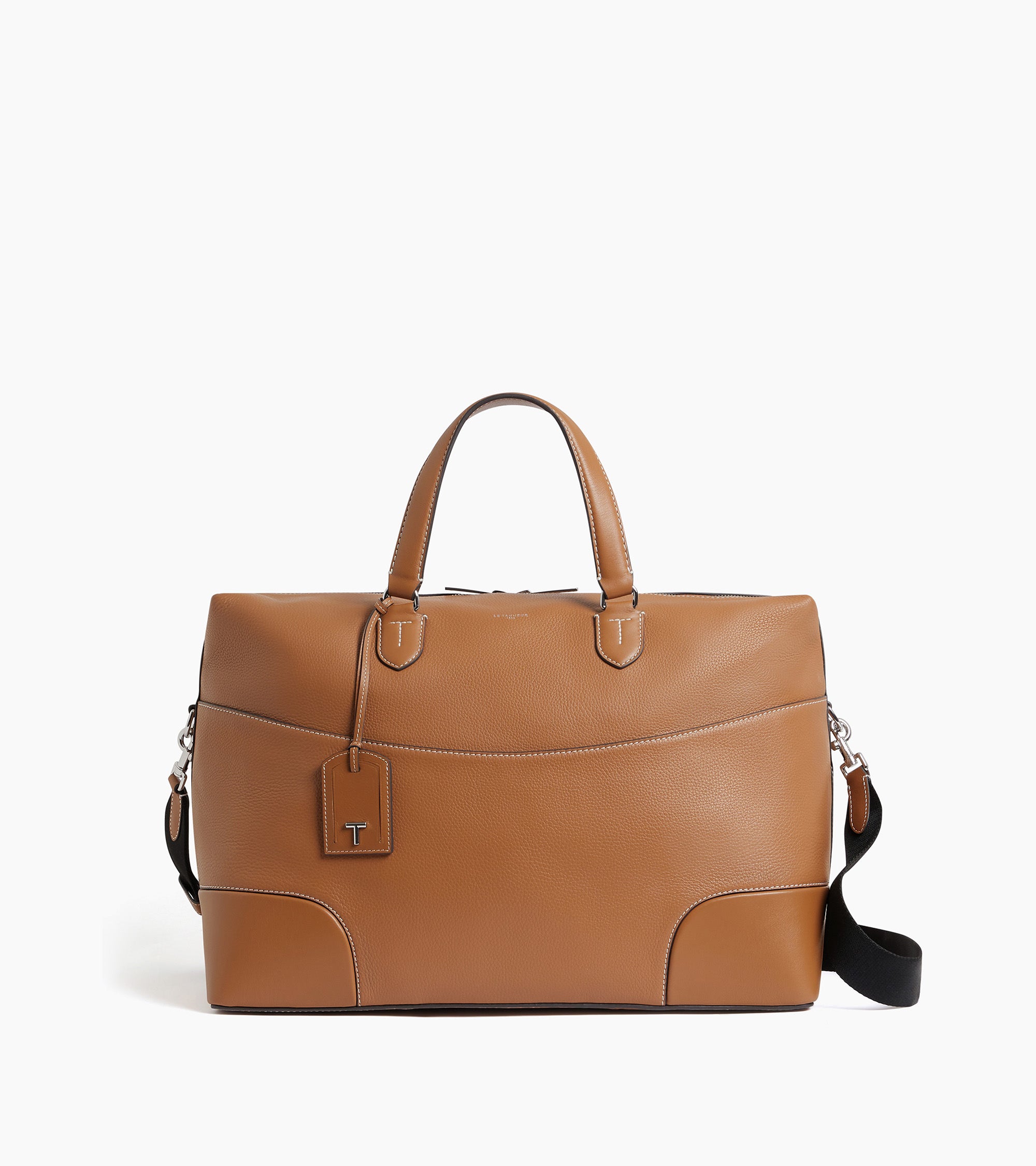 Romy grained and smooth leather 24h travel bag