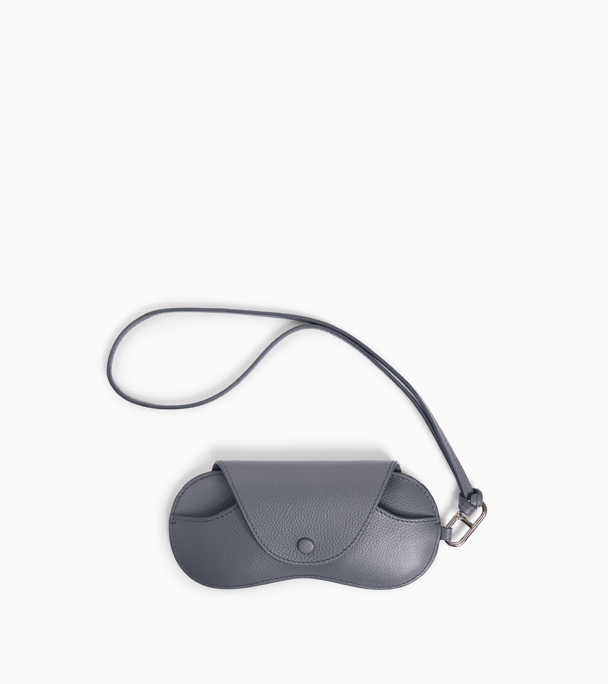 Estuche para gafas con abalorios de cuero granulado