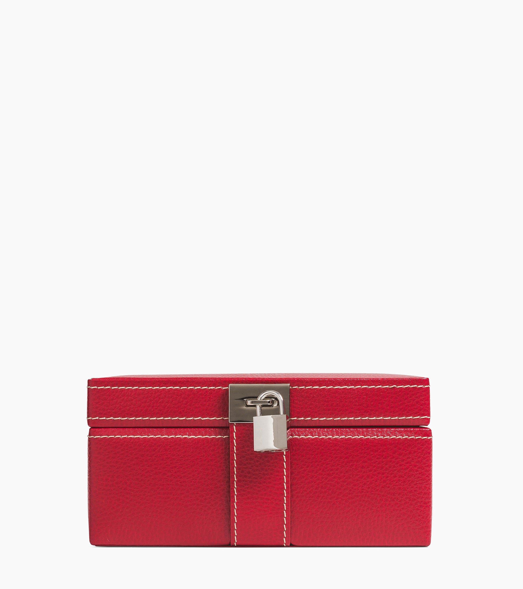 Medium jewellery box in leather