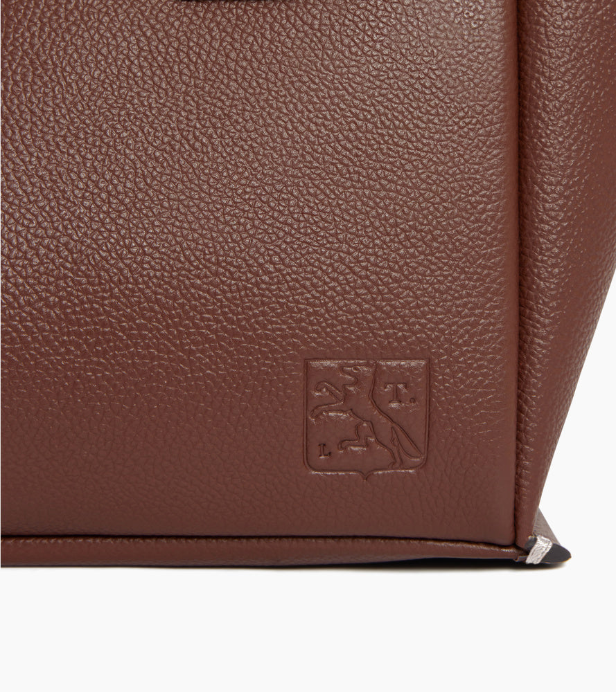 Elena small handbag in grained leather