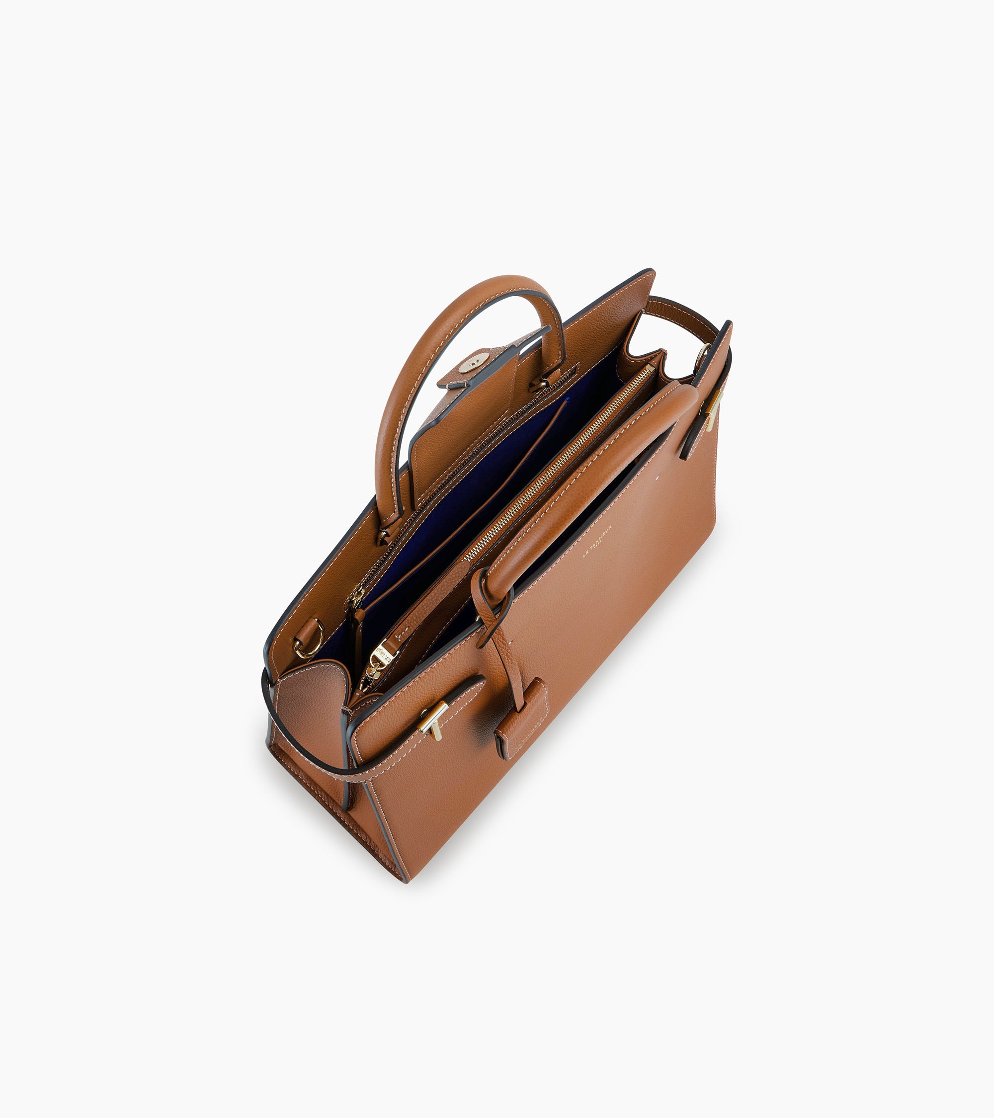 Grand sac à main Emilie en cuir grainé