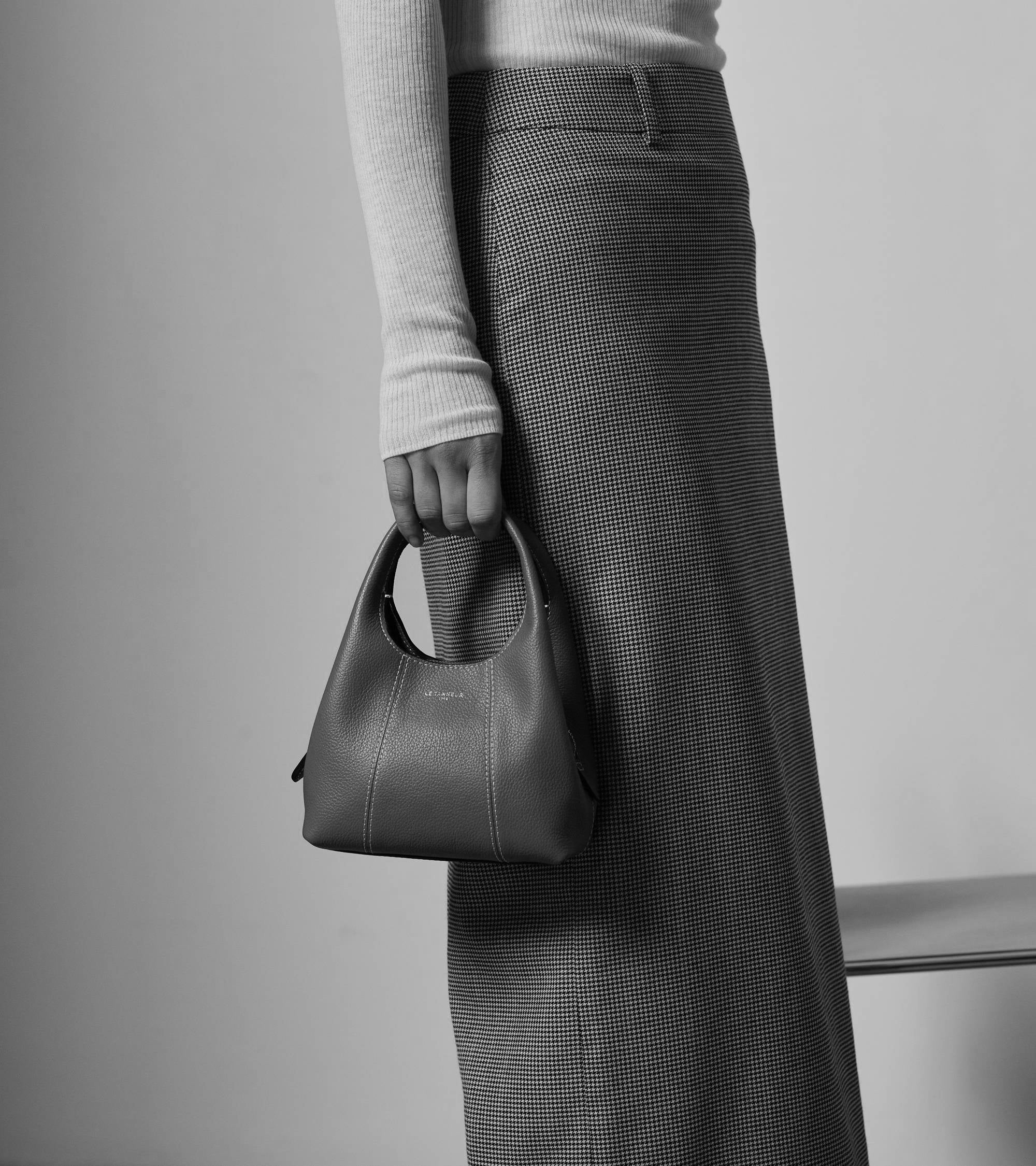 Mini sac à main Juliette en cuir grainé