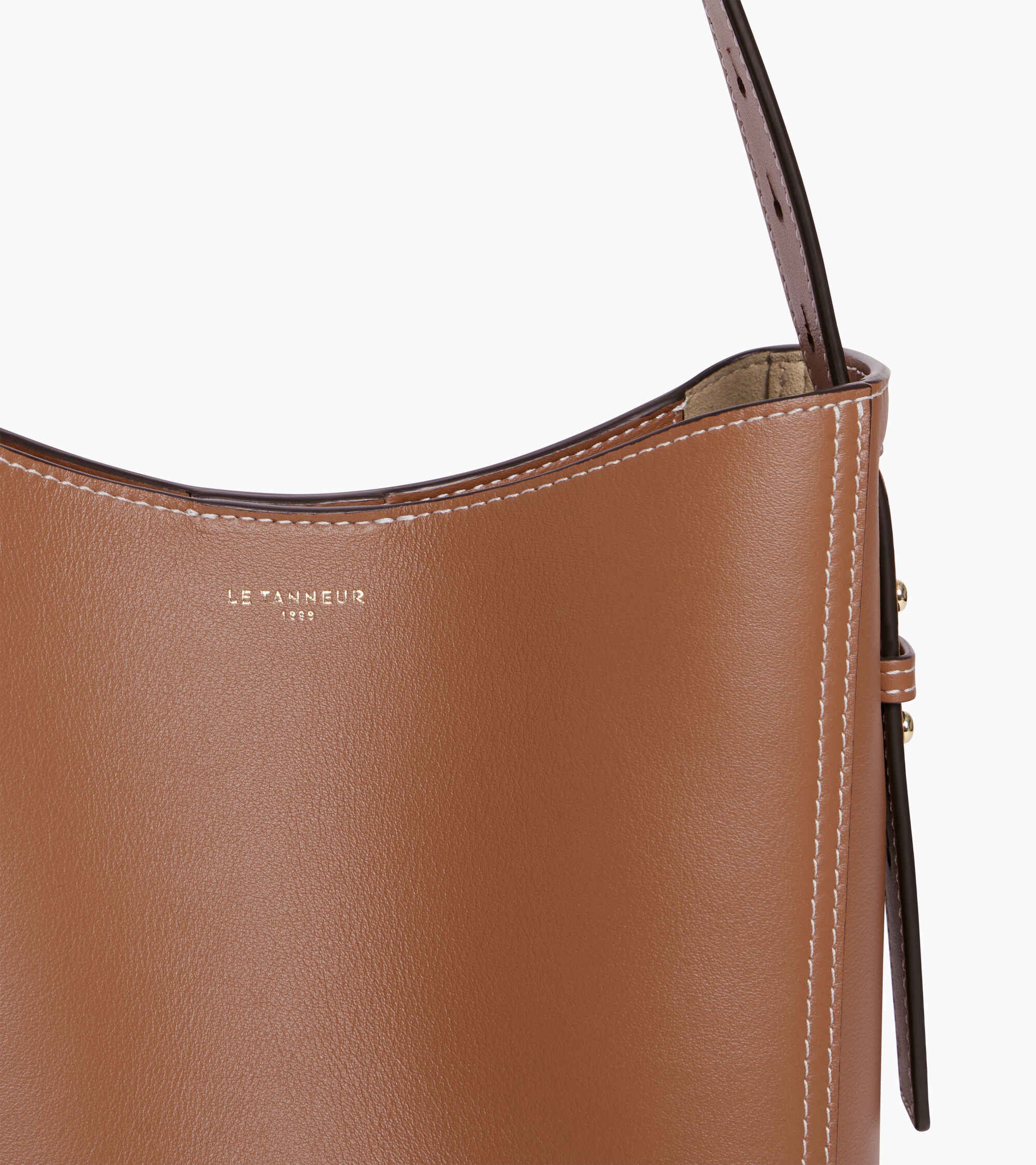 Bolso hobo pequeño modelo Céleste de piel lisa