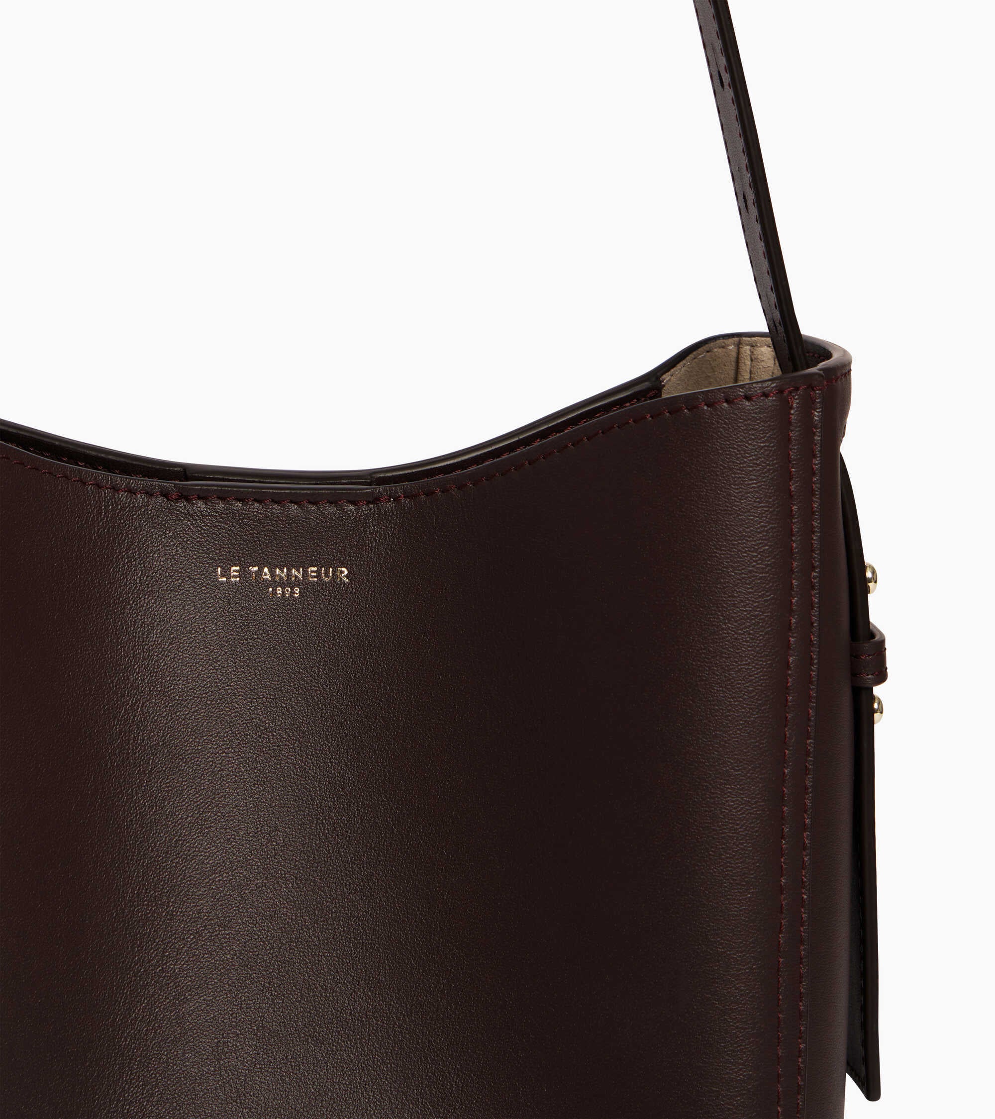 Bolso hobo pequeño modelo Céleste de piel lisa