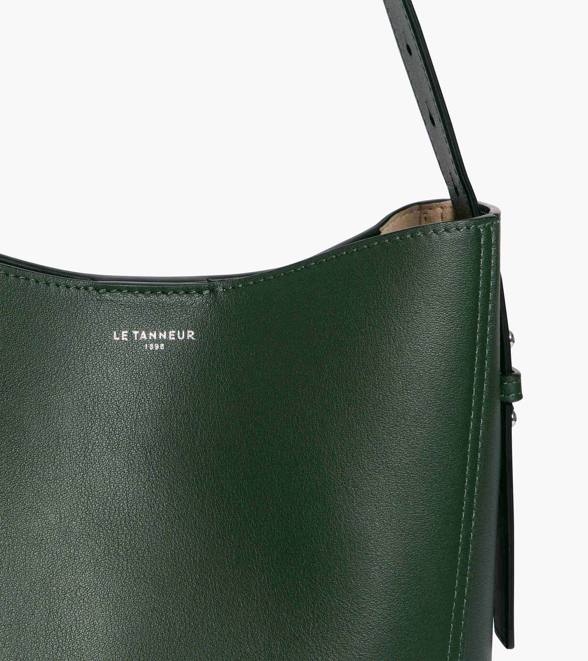 Bolso hobo pequeño modelo Céleste de piel lisa