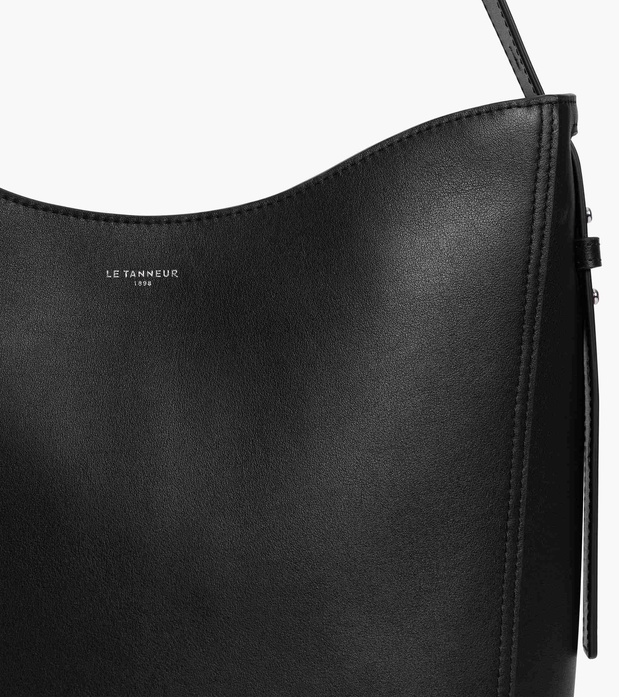 Mittelgroße Hobo-Tasche Céleste aus Glattleder