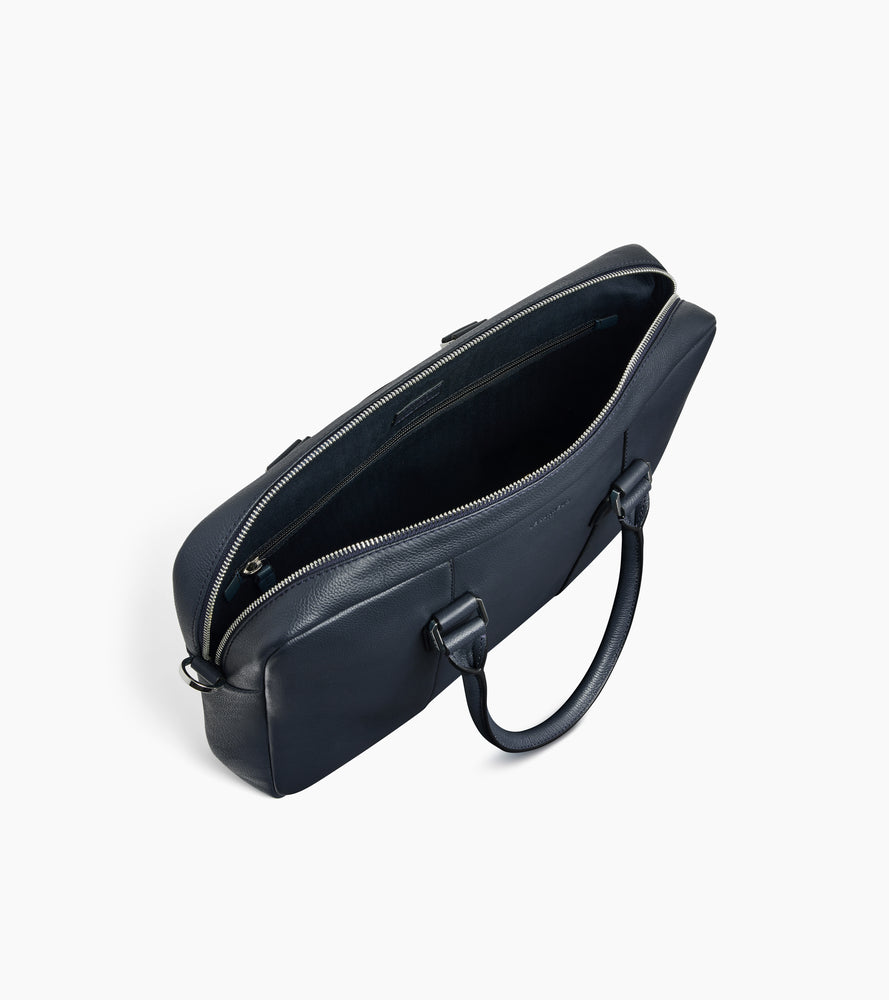 Marceau small 14" briefcase in grained leather