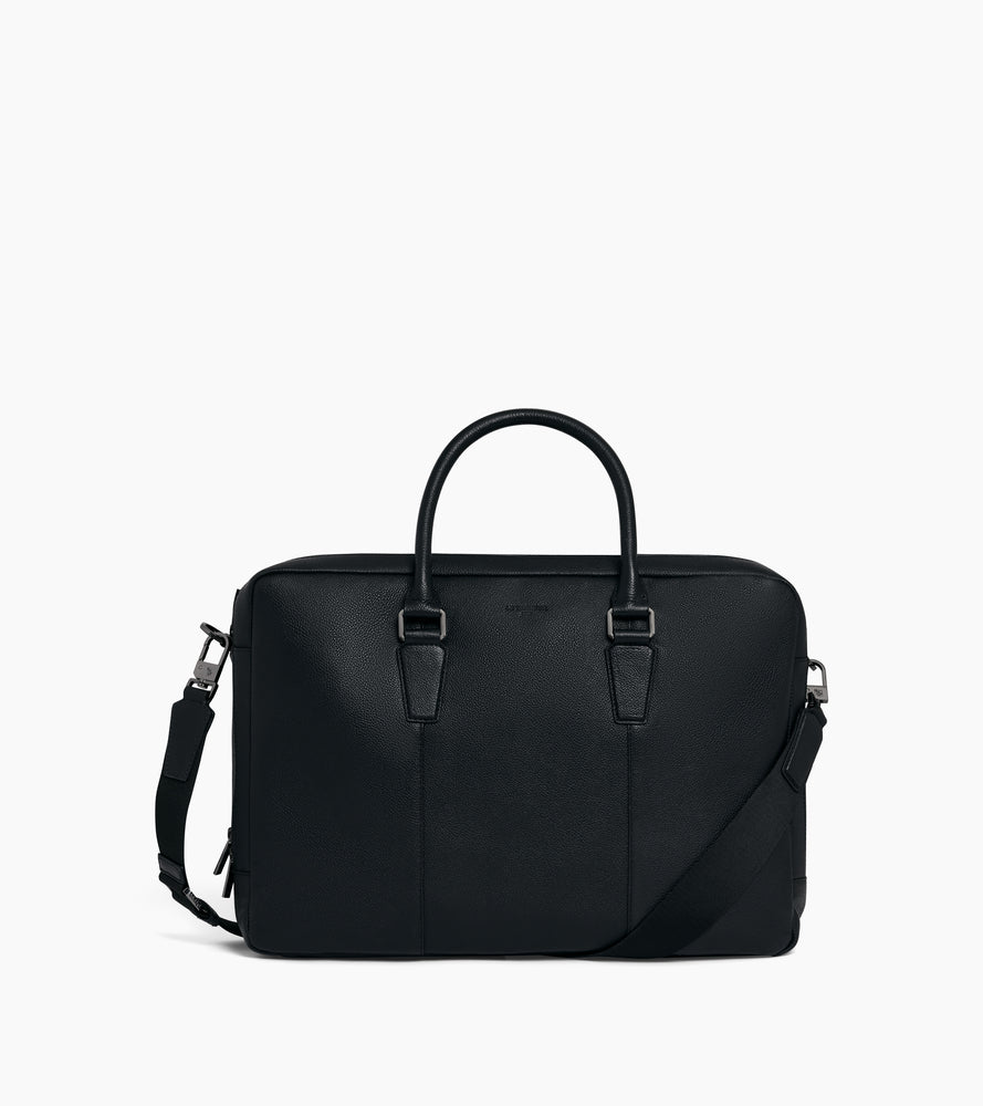 Marceau small 17" briefcase in grained leather
