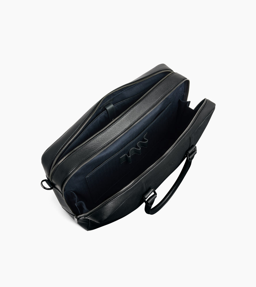 Marceau small 17" briefcase in grained leather