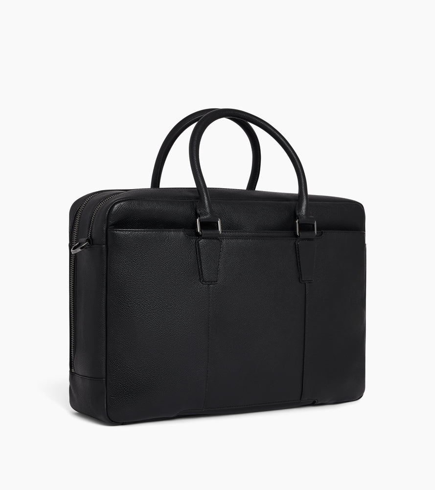 Marceau small 17" briefcase in grained leather