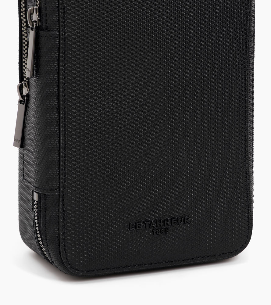 Emile sling bag in grained leather