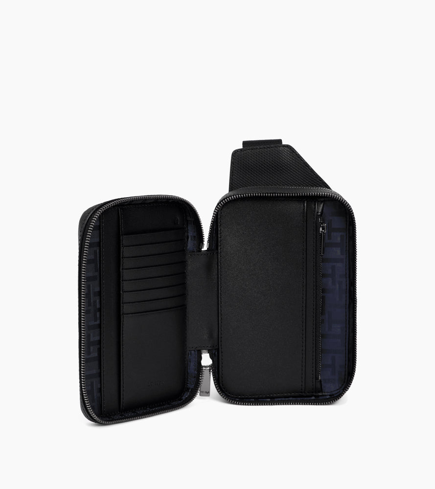 Emile sling bag in grained leather