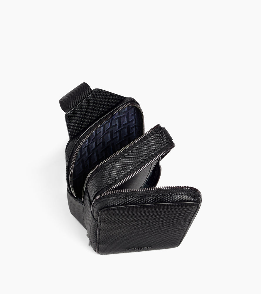 Emile sling bag in grained leather