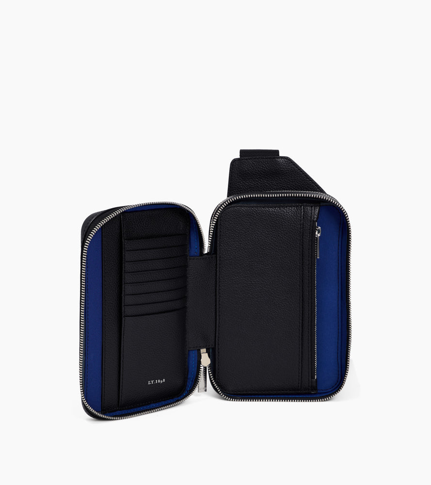 Emile sling bag in grained leather