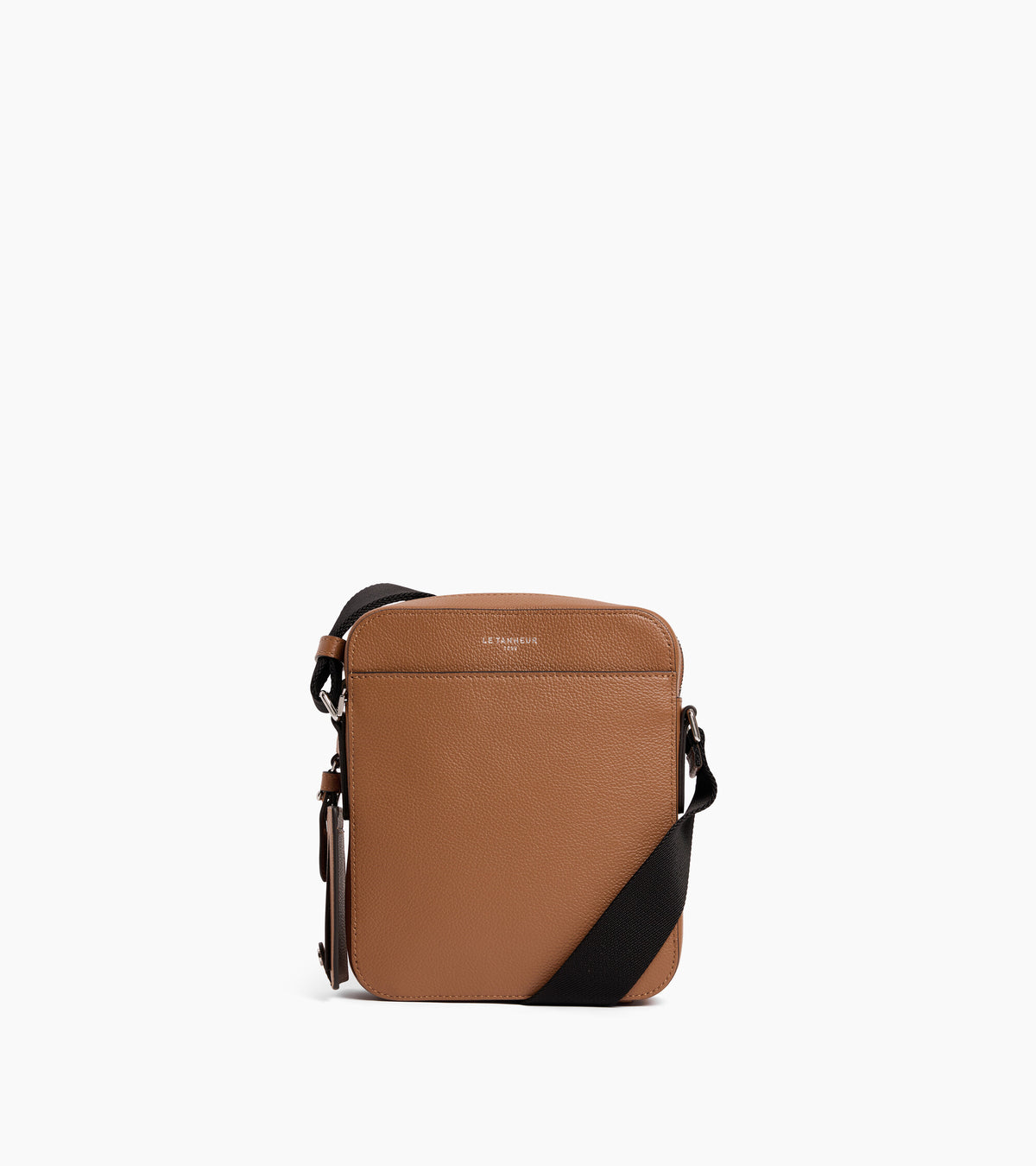 Petite sacoche zippée Emile en cuir grainé