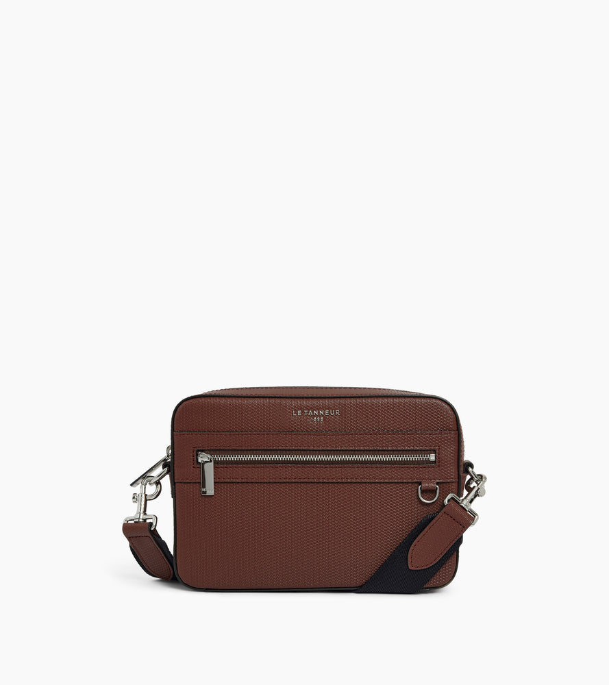 Emile small shoulder bag in T signature leather