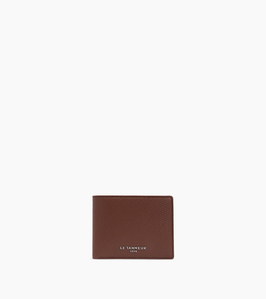 Emile horizontal zipped wallet in signature T leather