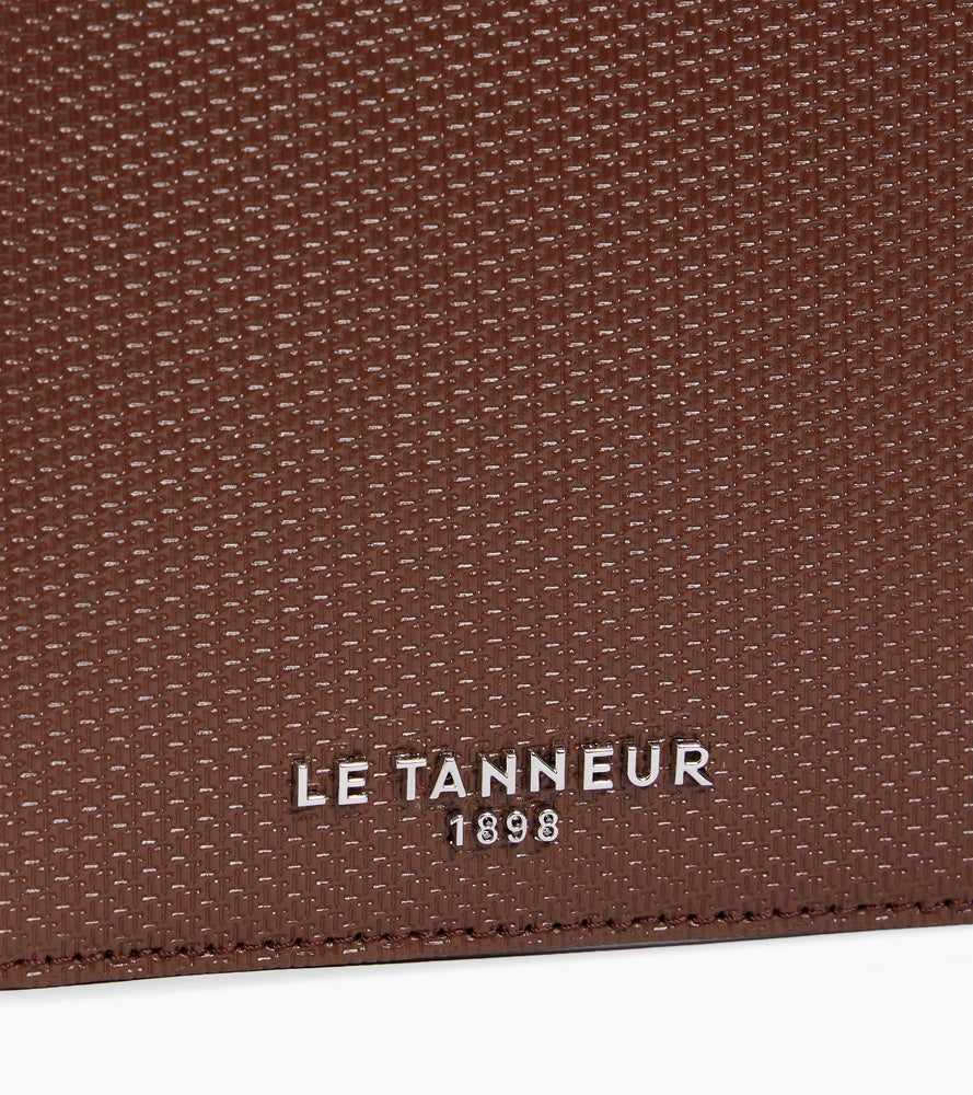 Emile horizontal zipped wallet in signature T leather