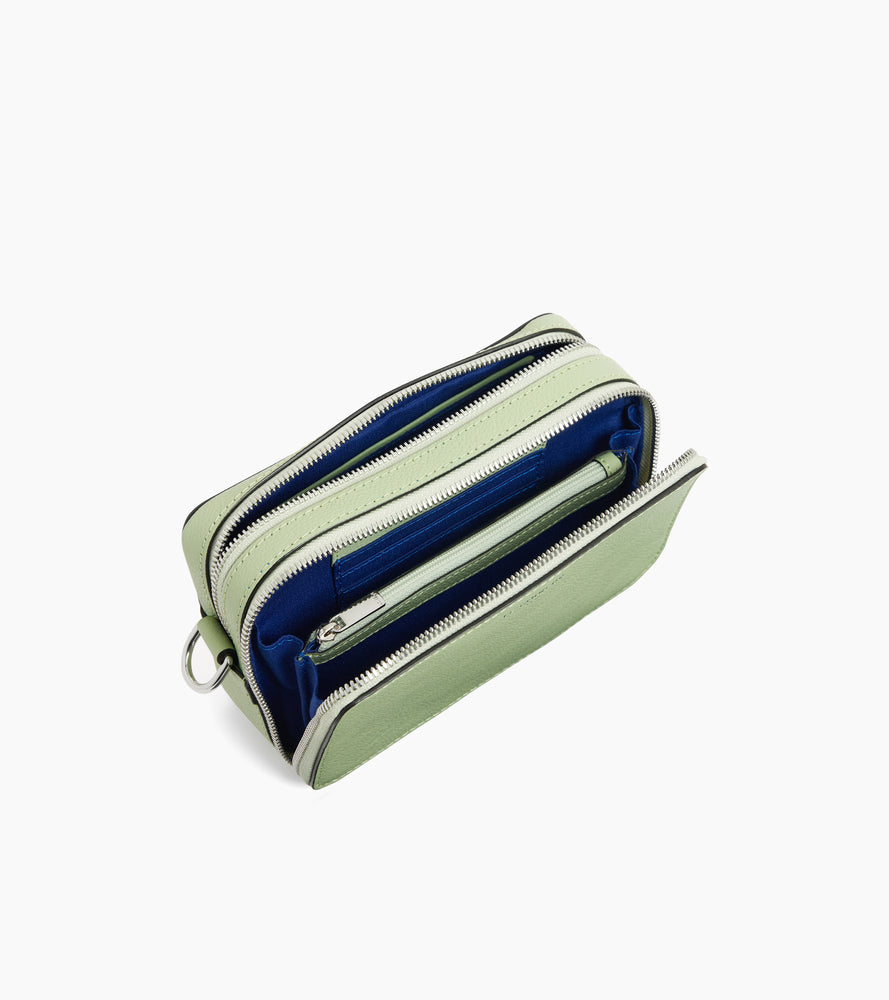 Petite sacoche 2 compartiments Emile en cuir grainé