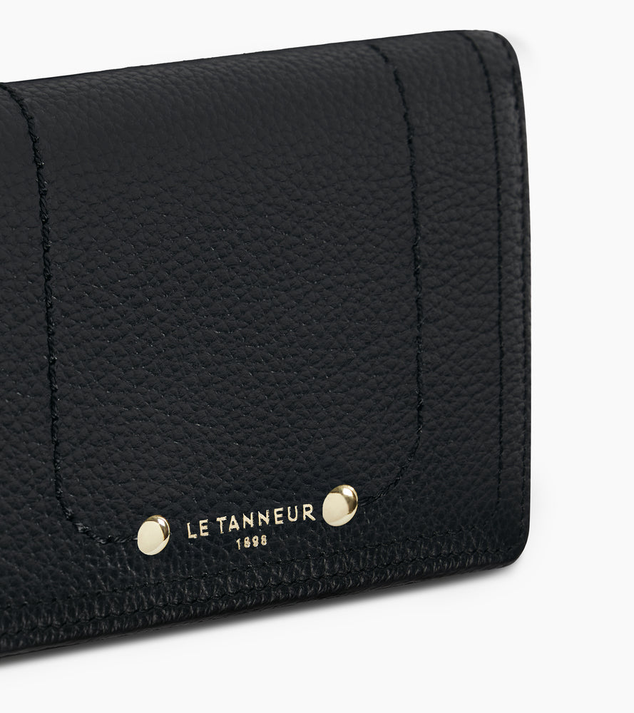 Ella small wallet in grained leather