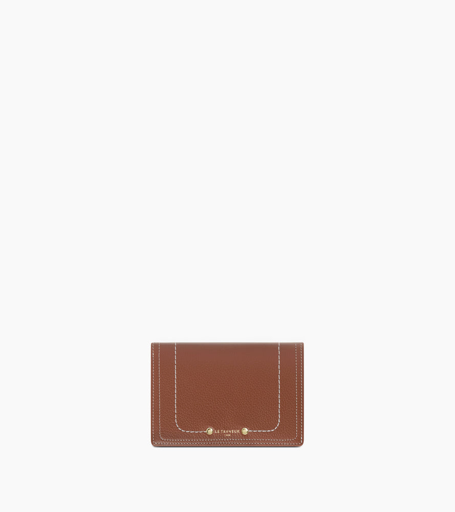 Ella medium wallet in grained leather
