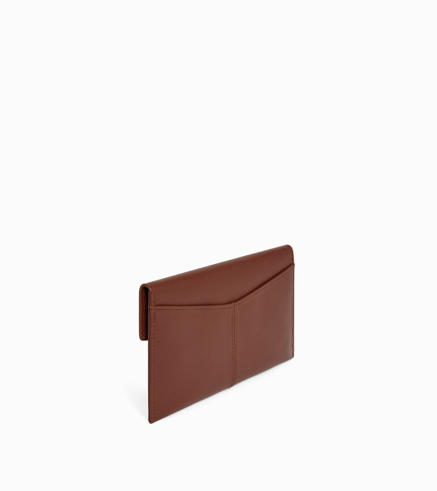 Medium envelope pouch Charlotte in smooth leather