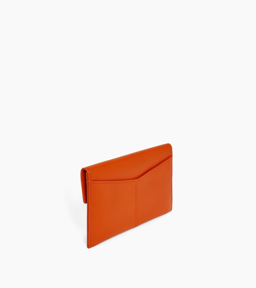 Medium envelope pouch Charlotte in smooth leather
